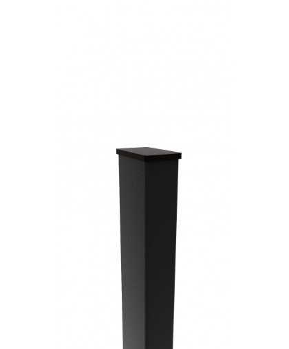 Столб для забора из черного металла 60х60х2 мм