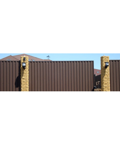 Ворота из профнастила своими руками