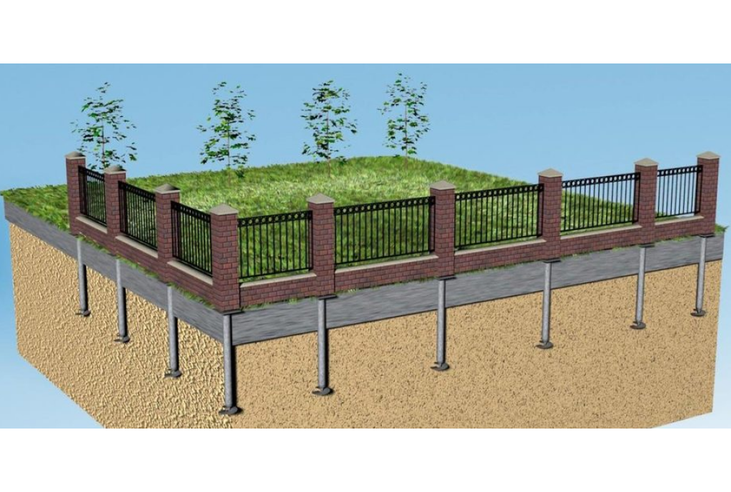 Как установить забор на пучинистых грунтах